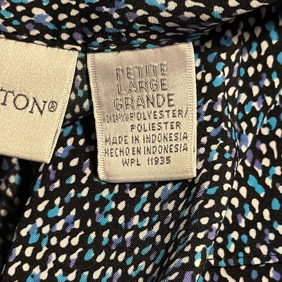 Worthington Petite Short-Sleeve Button-Up Shirt Size LP - Picture 5 of 5